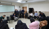 بازدید معاون آموزشی دانشگاه و هیئت رئیسۀ دانشکده از جلسات امتحانات پایان نیمسال اول در دانشکده